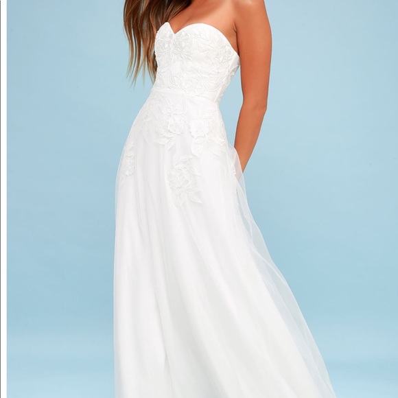 strapless maxi dress canada